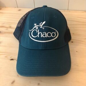 Chaco Trucker Hat Teal Navy Blue Snapback Outdoor Gorpcore Adventure Travel OS
